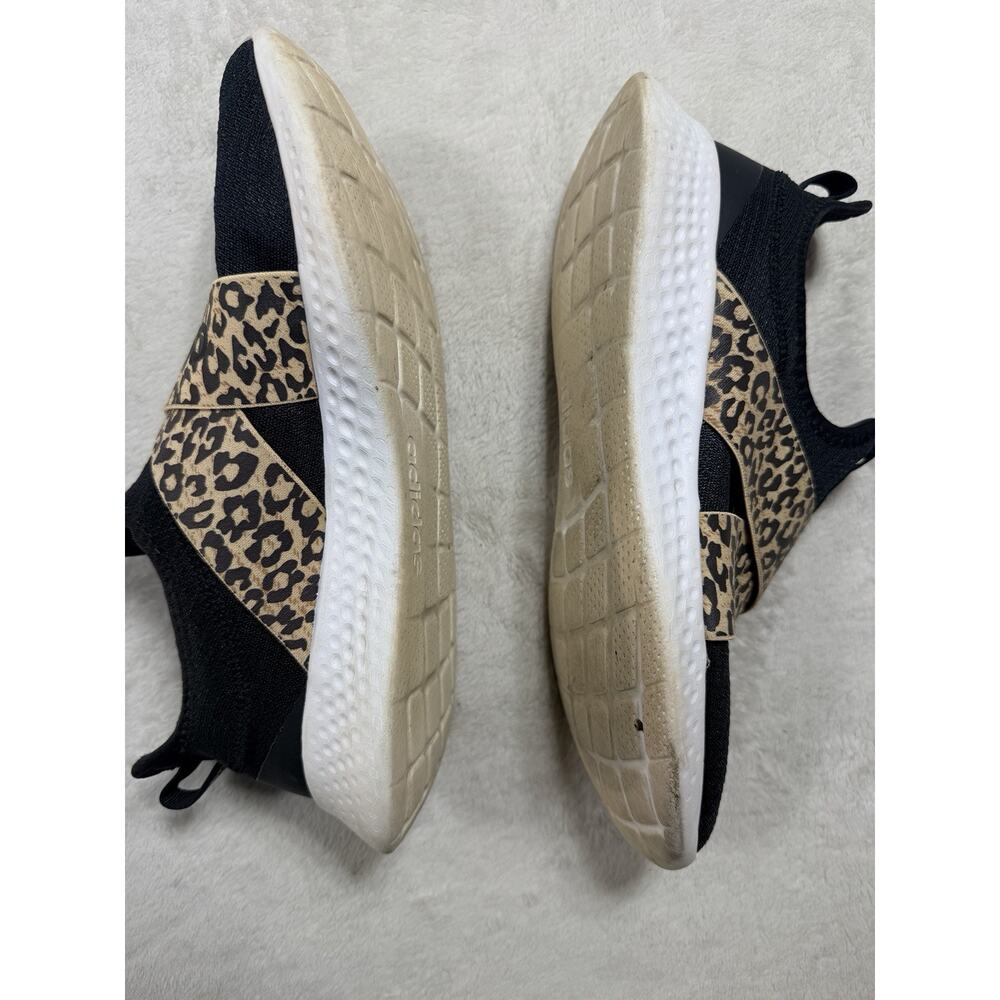 Adidas Puremotion Adapt Running Shoes Black Leopard Strap Women Size 10 Sneaker - Picture 5 of 9